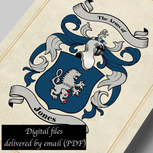 Research + Family Crest Print