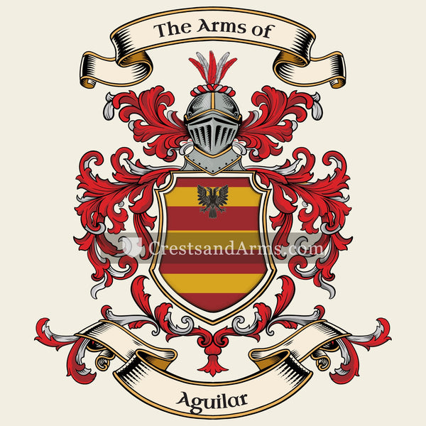 The Aguilar coat of arms