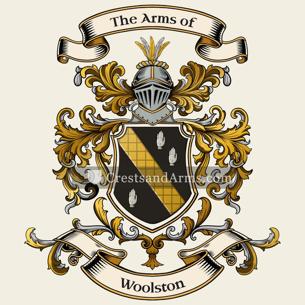 The Woolston coat of arms