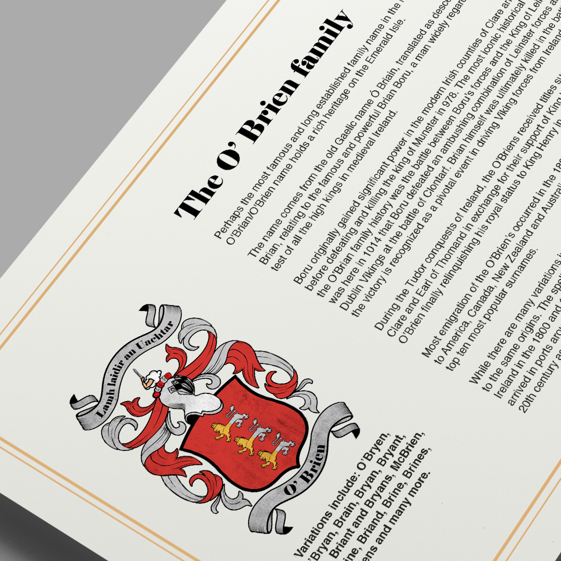 Research + Crest & History Print