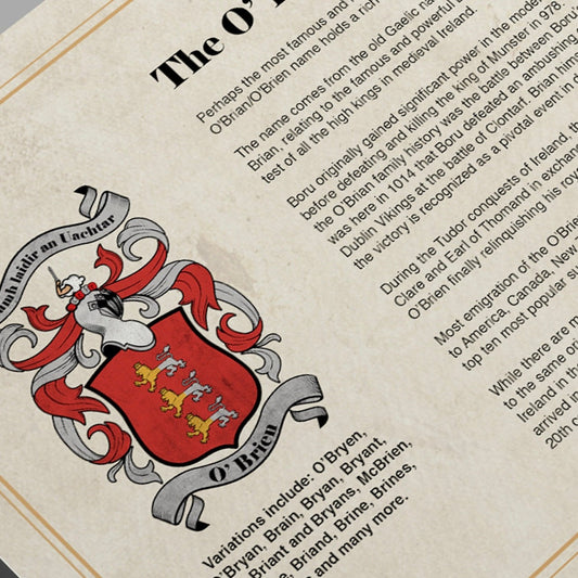 Research + Crest & History Print