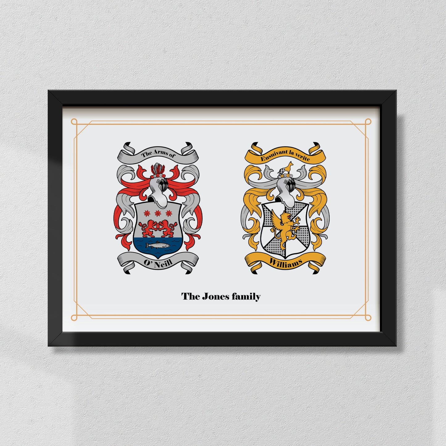 Research + Couples Crest Print