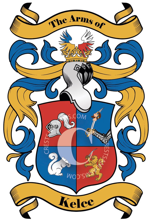 Kelce Family Crest and Coat of Arms