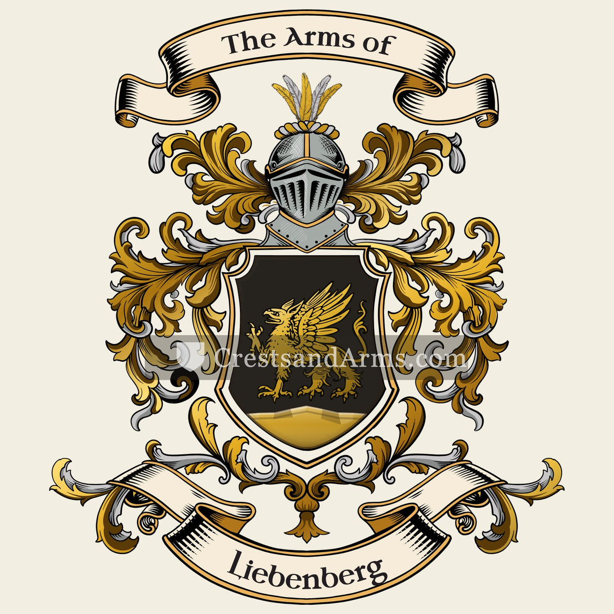 The Liebenberg coat of arms, drawn from the recorded blazon