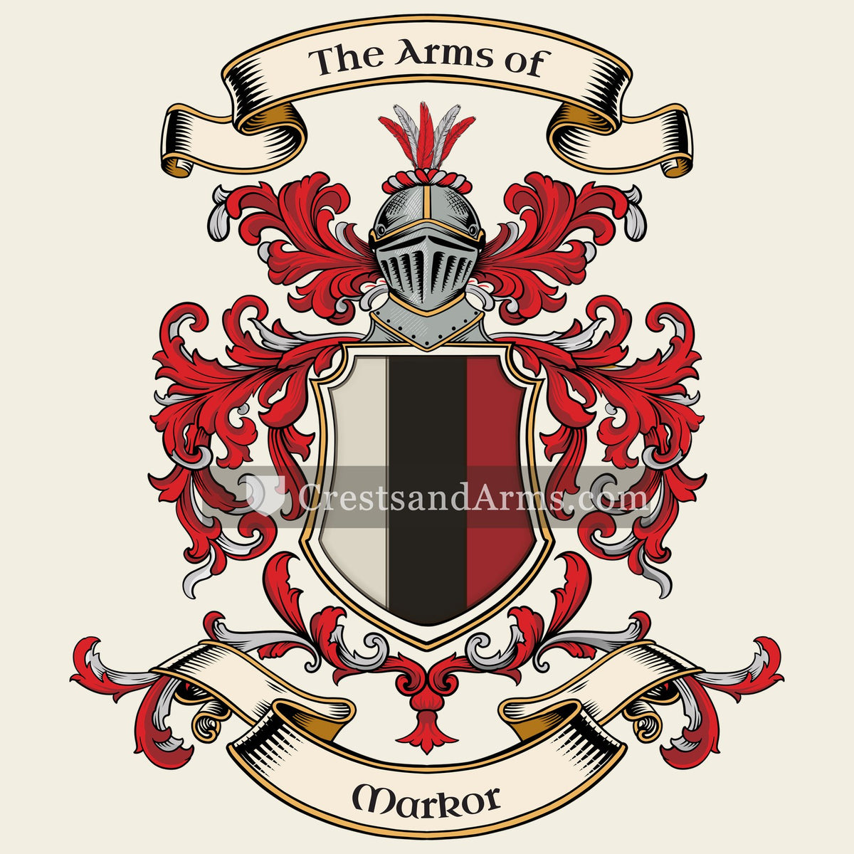 The Markor coat of arms, drawn from the recorded blazon