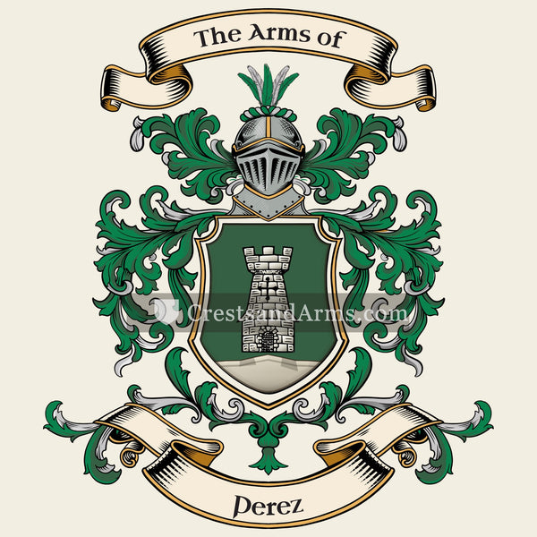 The Perez coat of arms