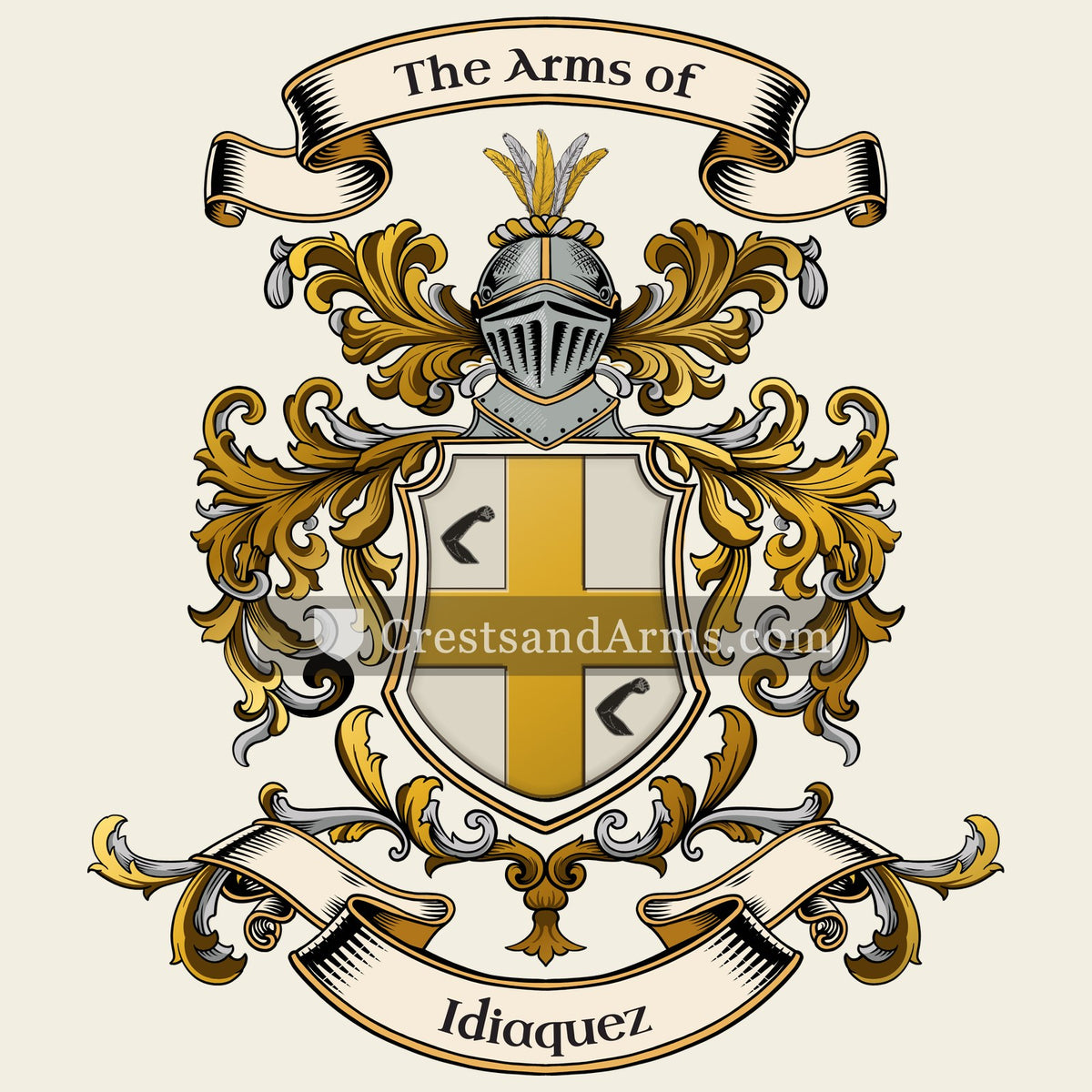The Idiaquez coat of arms, drawn from the recorded blazon
