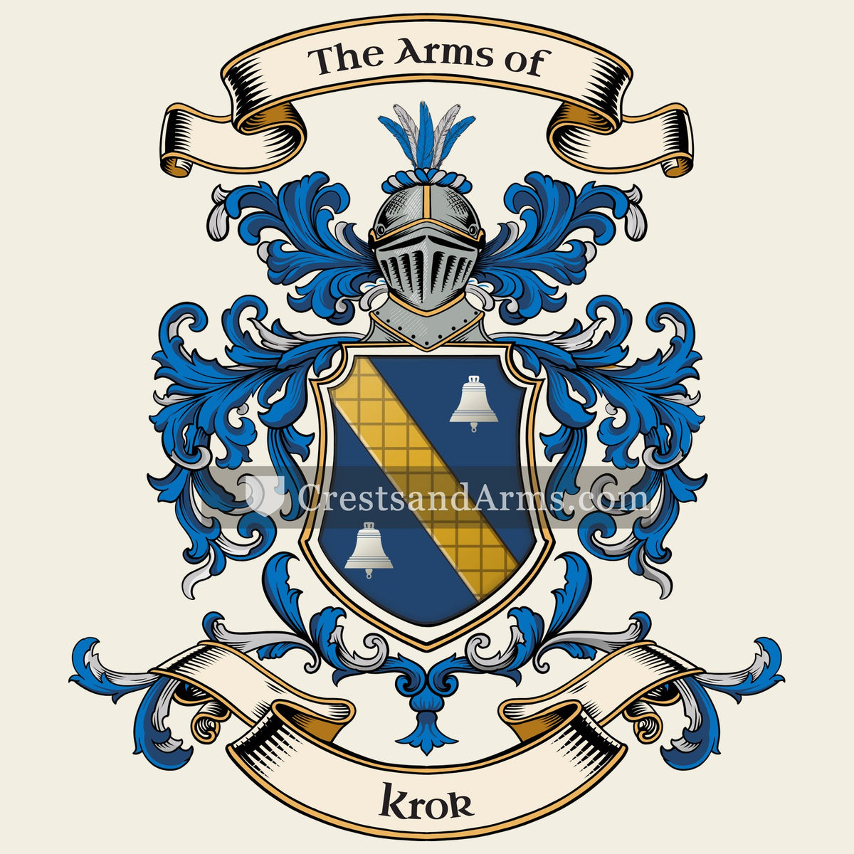 The Krok coat of arms, drawn from the recorded blazon
