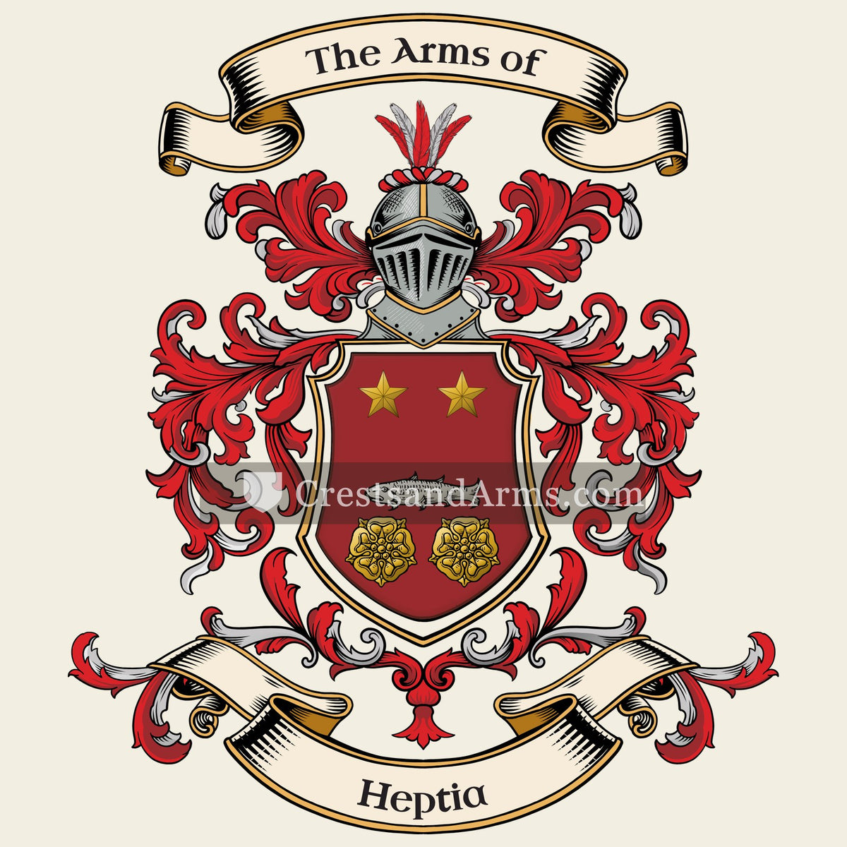 The Heptia arms on the coat of arms — digital pack