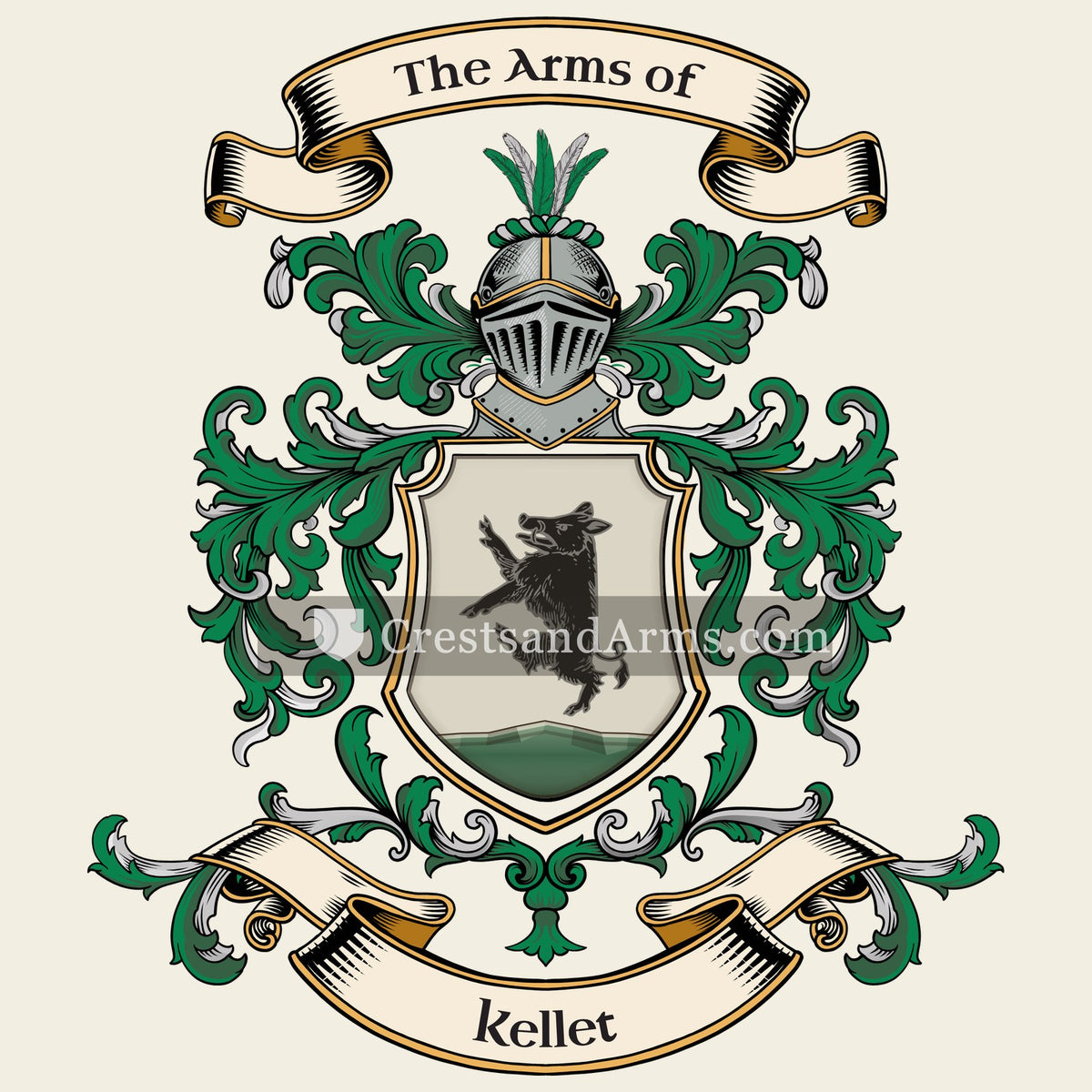 The Kellet arms on the coat of arms — digital pack