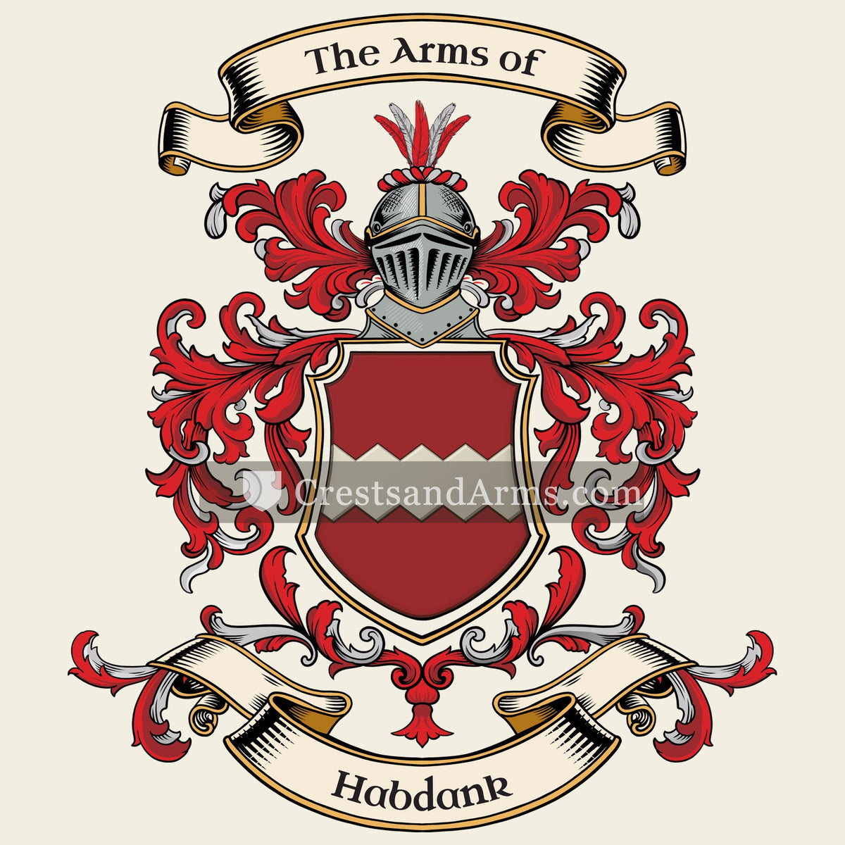 The Habdank coat of arms, drawn from the recorded blazon