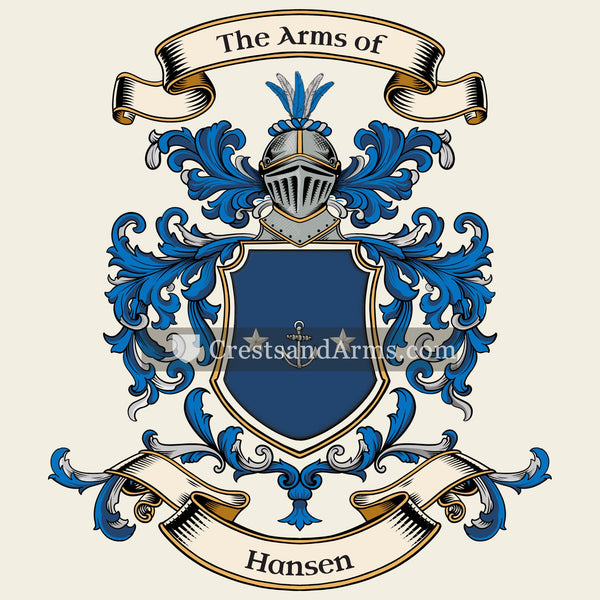 The Hansen coat of arms