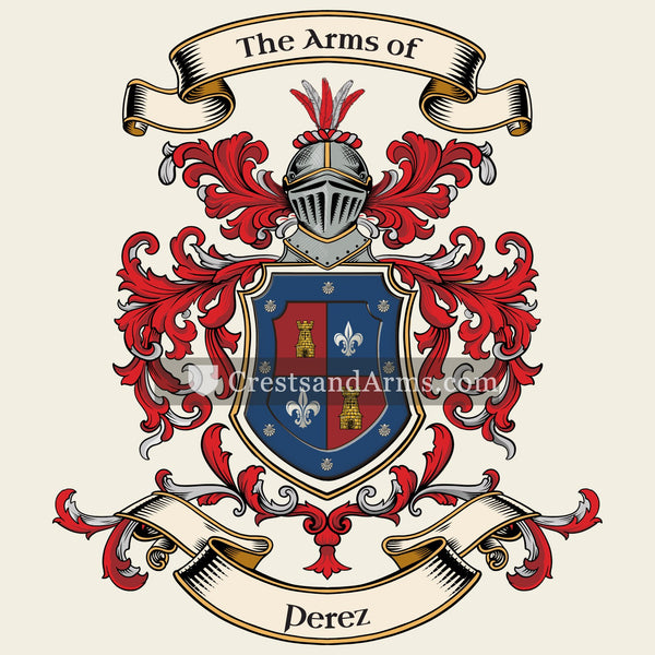 The Perez coat of arms