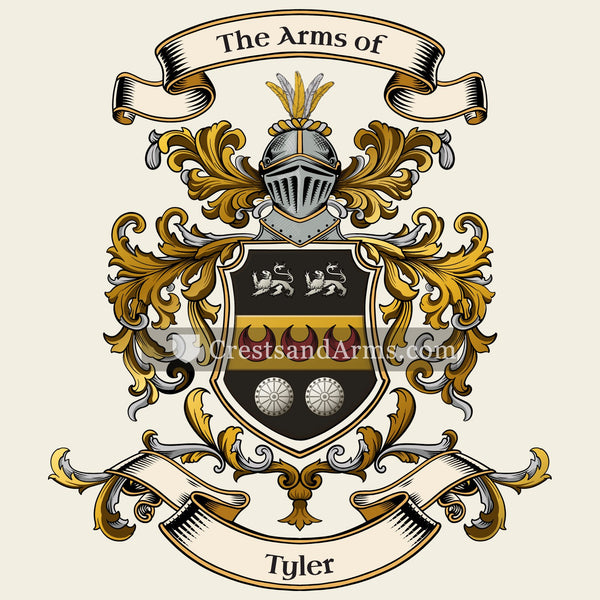 The Tyler coat of arms