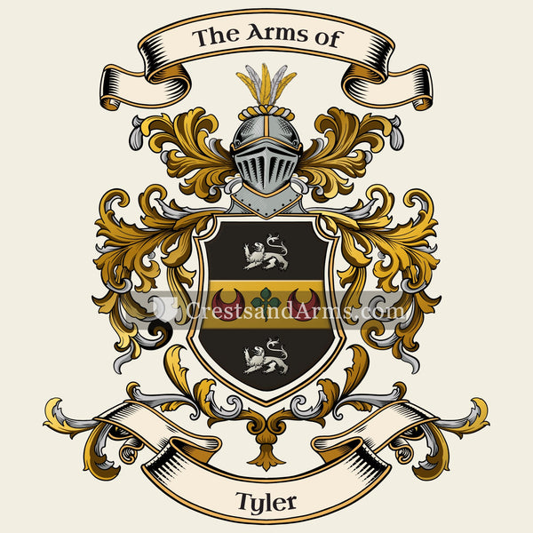 The Tyler coat of arms
