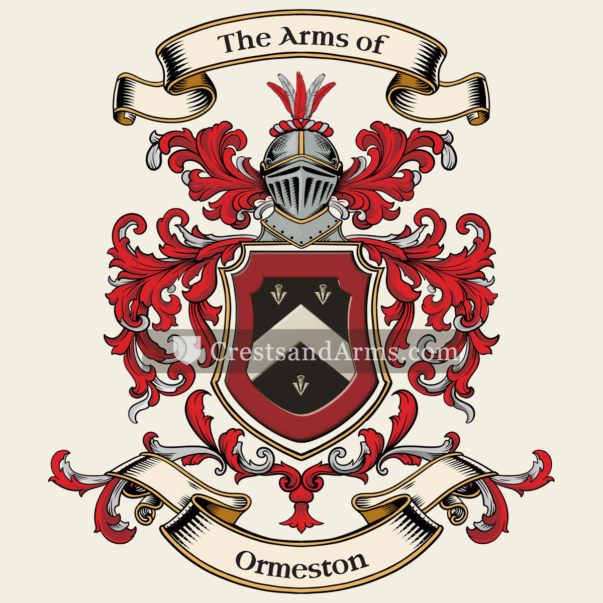 The Ormeston arms on the coat of arms — digital pack