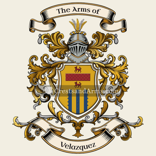 The Velazquez coat of arms