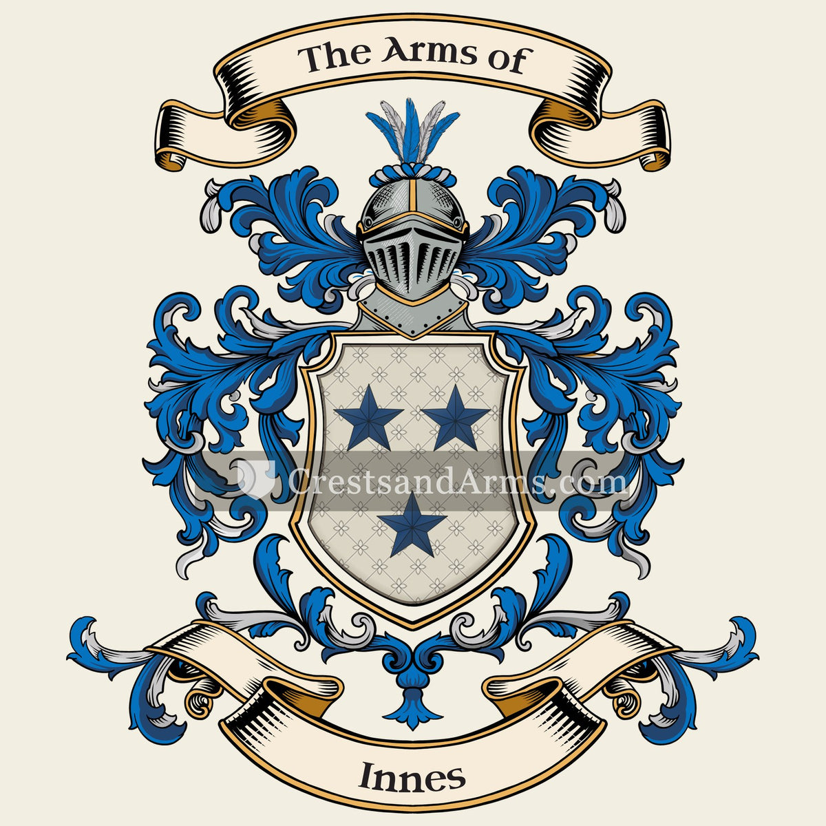 The Innes coat of arms, drawn from the recorded blazon