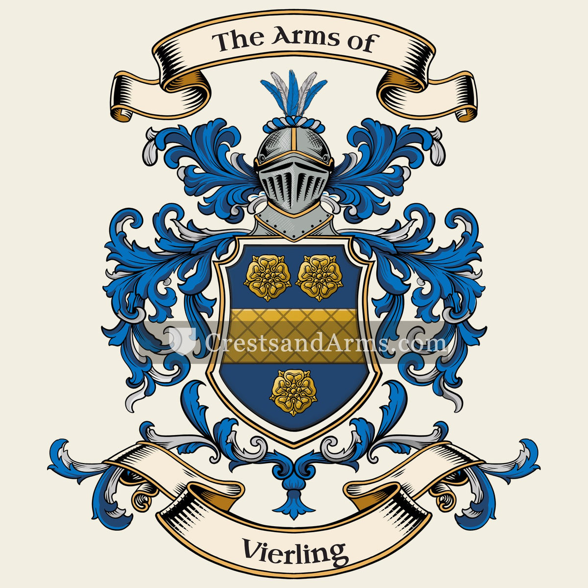 The Vierling coat of arms, drawn from the recorded blazon