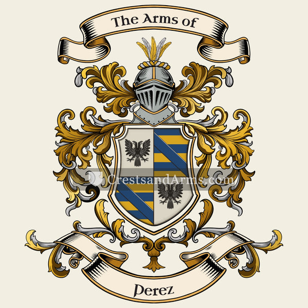 The Perez coat of arms