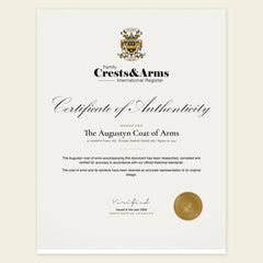 Certificate of authenticity