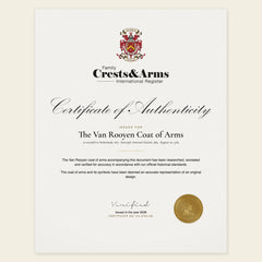 Certificate of authenticity