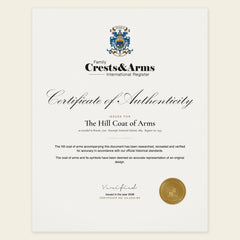 Certificate of authenticity