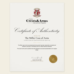 Certificate of authenticity