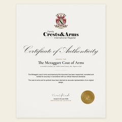 Certificate of authenticity