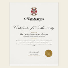 Certificate of authenticity