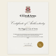 Certificate of authenticity