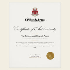 Certificate of authenticity