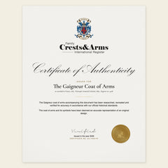 Certificate of authenticity