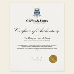 Certificate of authenticity