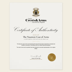 Certificate of authenticity