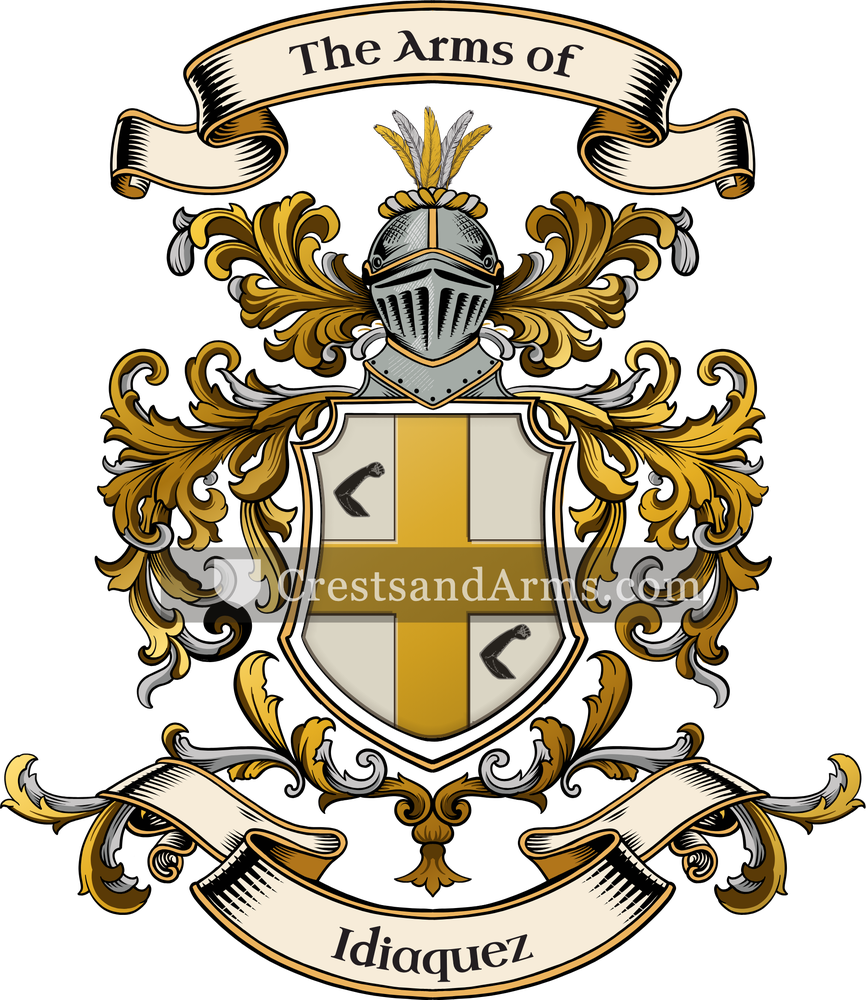 The Idiaquez coat of arms, drawn from the recorded blazon