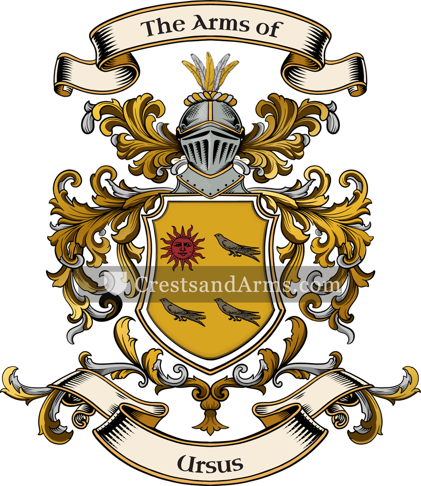 The Ursus coat of arms, drawn from the recorded blazon