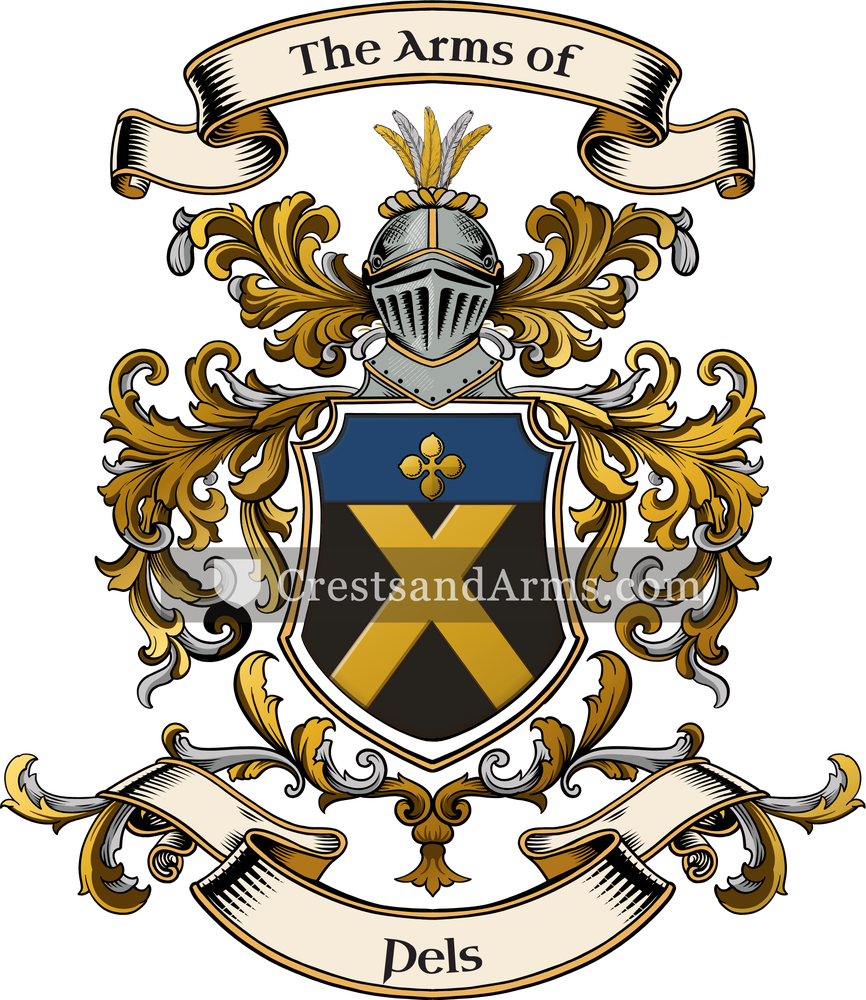 The Pels coat of arms, drawn from the recorded blazon