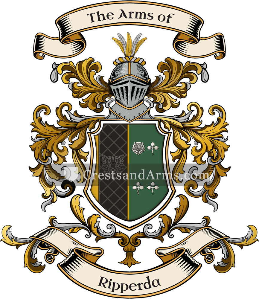 The Ripperda coat of arms, drawn from the recorded blazon
