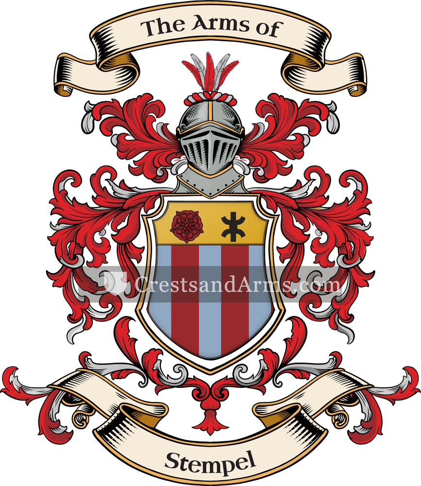 The Stempel coat of arms, drawn from the recorded blazon