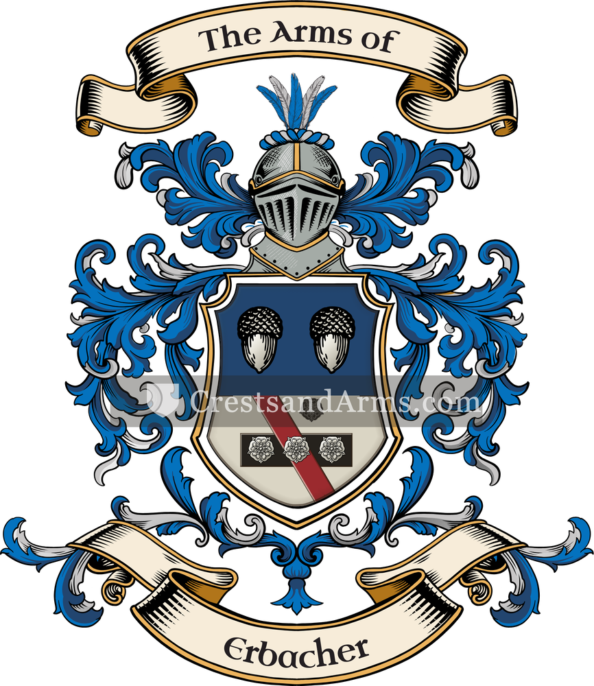 The Erbacher coat of arms, drawn from the recorded blazon