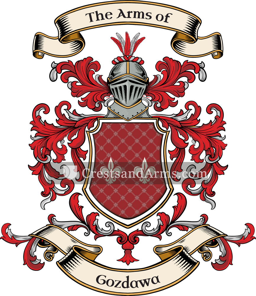 The Gozdawa coat of arms, drawn from the recorded blazon