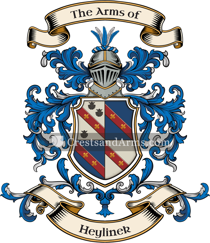 The Heylinek coat of arms, drawn from the recorded blazon