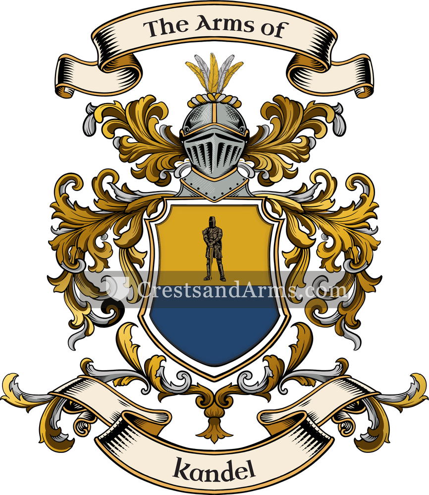 The Kandel coat of arms, drawn from the recorded blazon