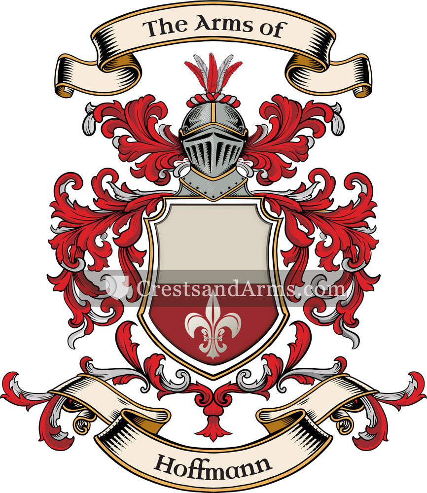 The Hoffmann coat of arms, drawn from the recorded blazon