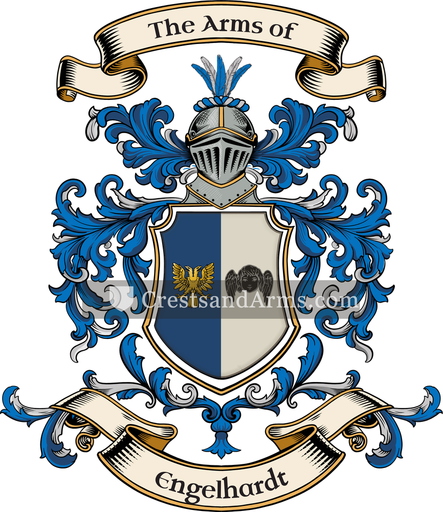 The Engelhardt coat of arms, drawn from the recorded blazon