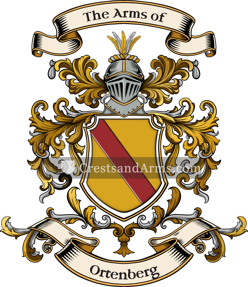 The Ortenberg coat of arms, drawn from the recorded blazon