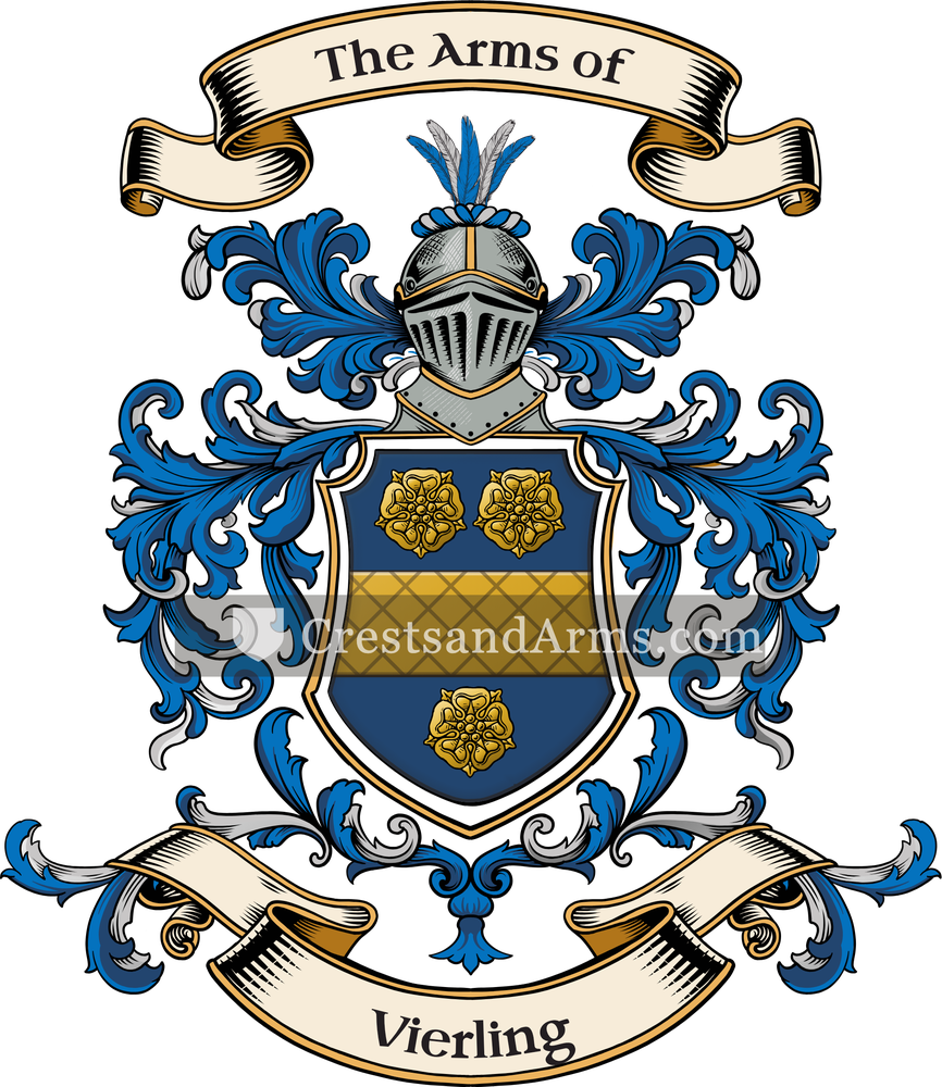 The Vierling coat of arms, drawn from the recorded blazon