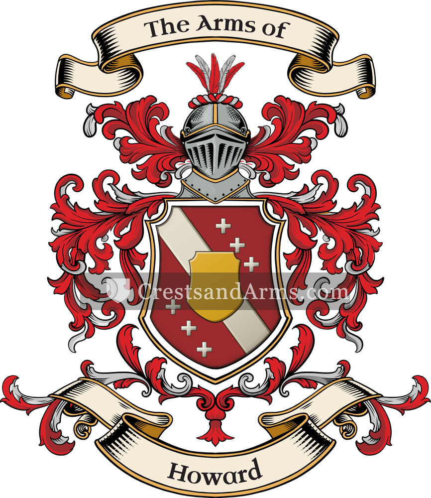 The Howard coat of arms, drawn from the recorded blazon