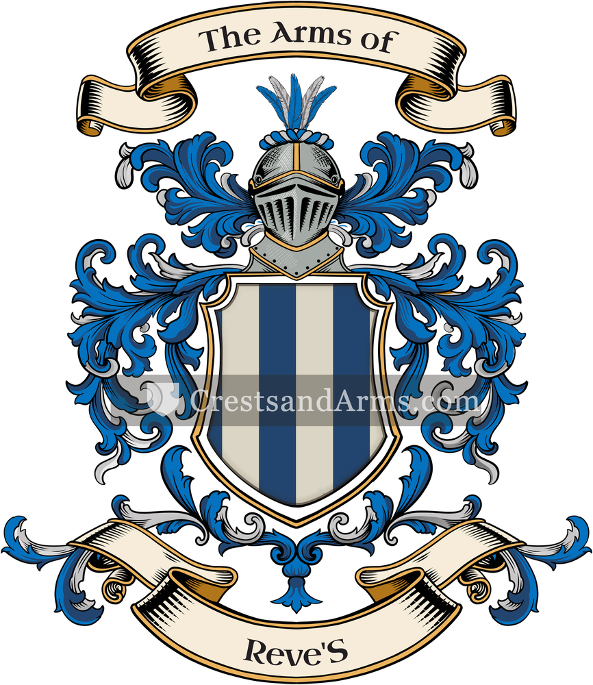 The Reve'S coat of arms, drawn from the recorded blazon